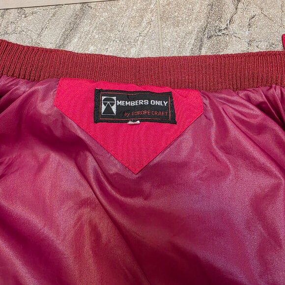 Vintage Members Only Insulated Active Full-Zip Puffer Bomber Jacket Men's Sz XL - Picture 6 of 10